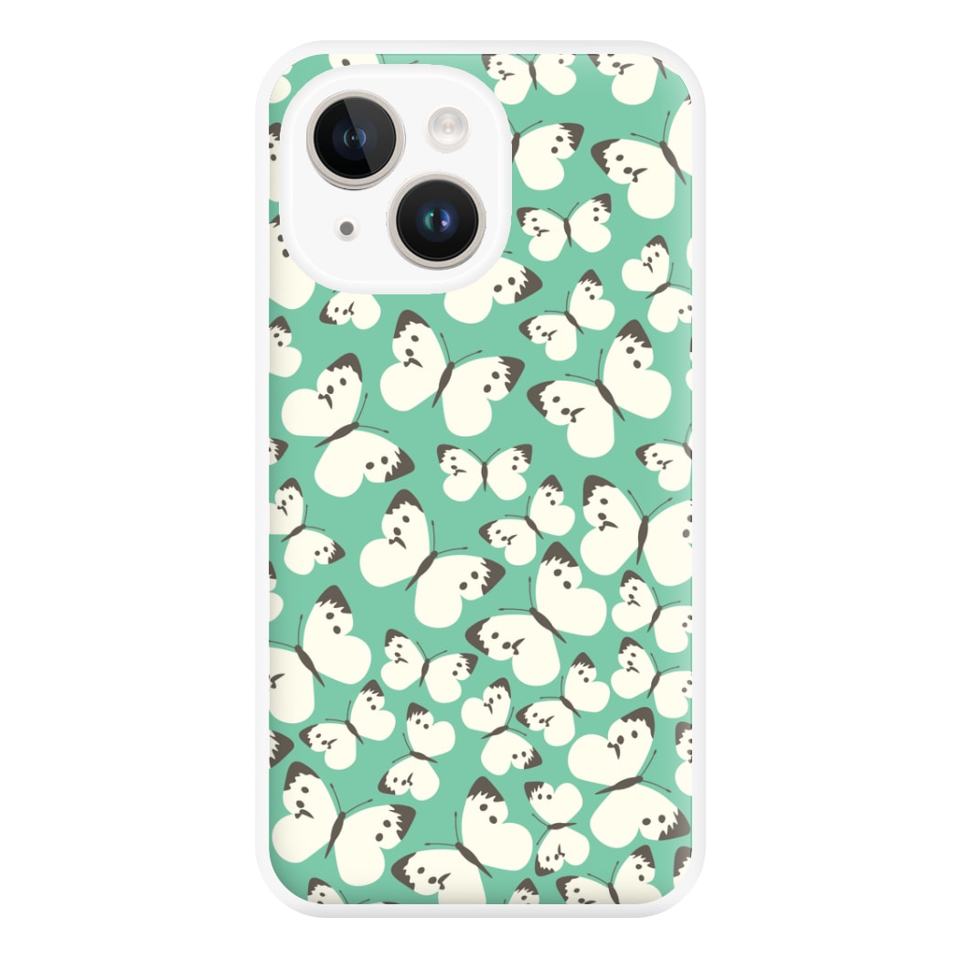 White Butterfly - Butterfly Patterns Phone Case for iPhone 14 Plus