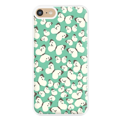 White Butterfly - Butterfly Patterns Phone Case for iPhone 6 / 7 / 8 / SE