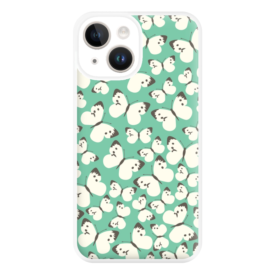 White Butterfly - Butterfly Patterns Phone Case for iPhone 14