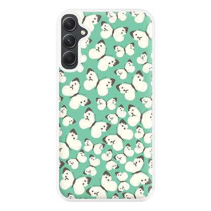 White Butterfly - Butterfly Patterns Phone Case for Galaxy A14