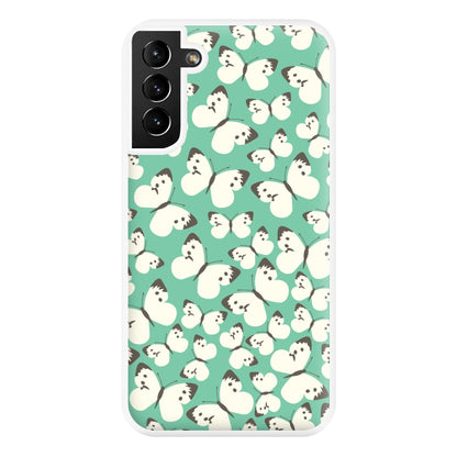 White Butterfly - Butterfly Patterns Phone Case for Galaxy S21 Plus