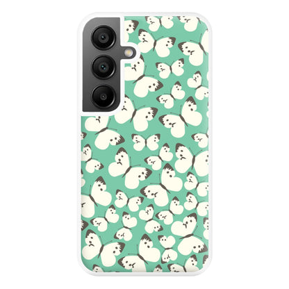 White Butterfly - Butterfly Patterns Phone Case for Galaxy A55