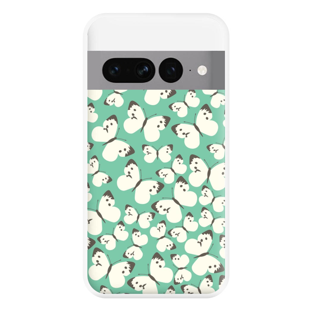 White Butterfly - Butterfly Patterns Phone Case for Google Pixel 7 Pro