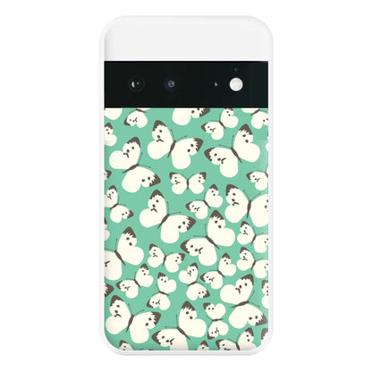 White Butterfly - Butterfly Patterns Phone Case for Google Pixel 6a