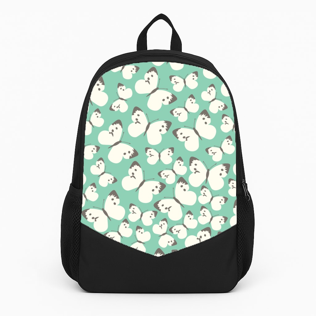 White Butterfly - Butterfly Patterns Backpack