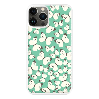 White Butterfly - Butterfly Patterns Phone Case for iPhone 13 Pro Max