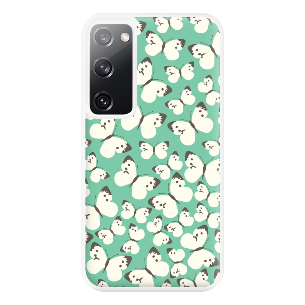 White Butterfly - Butterfly Patterns Phone Case for Galaxy S20