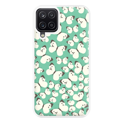 White Butterfly - Butterfly Patterns Phone Case for Galaxy A12