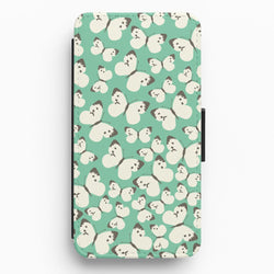 White Butterfly - Butterfly Patterns Flip / Wallet Phone Case
