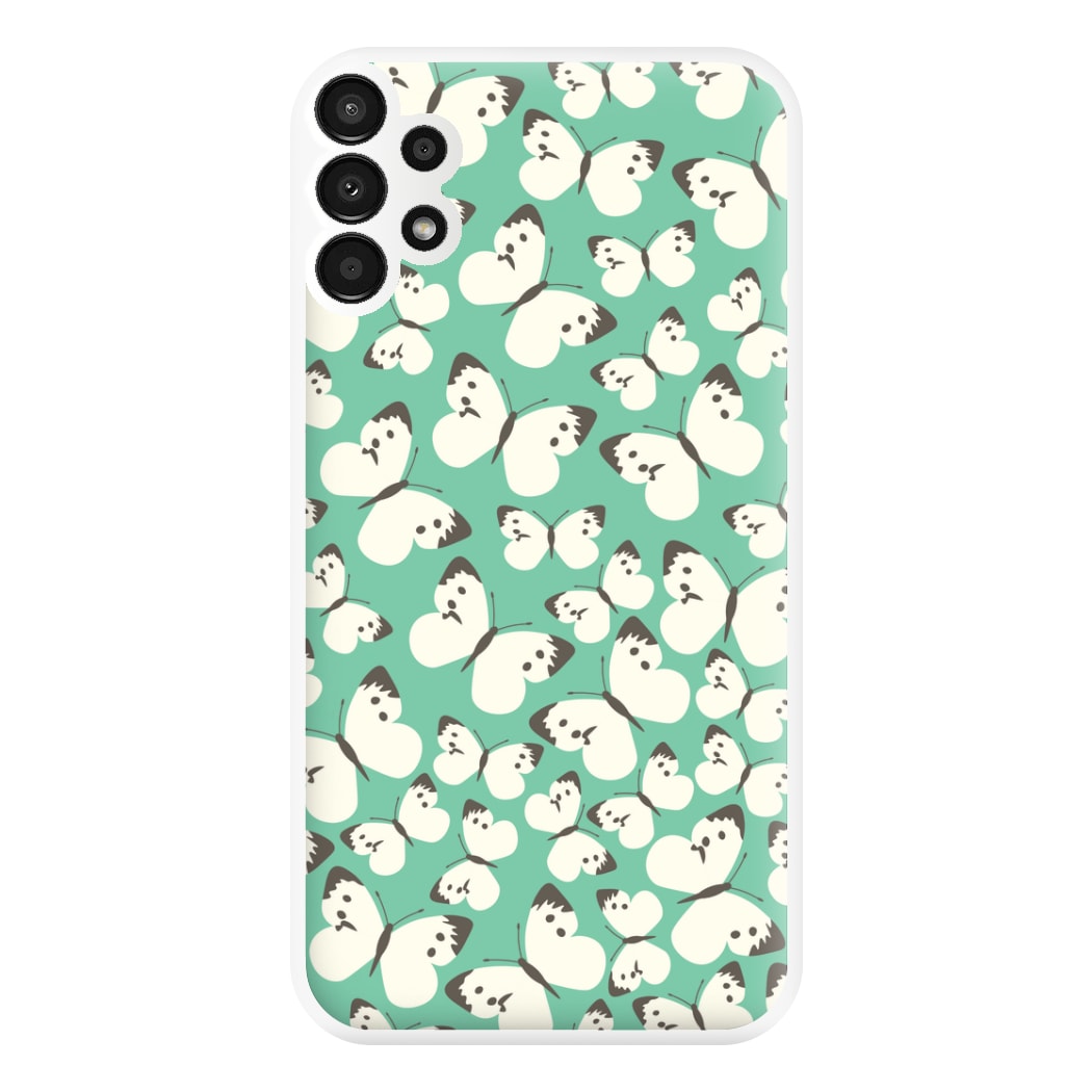 White Butterfly - Butterfly Patterns Phone Case for Galaxy A13