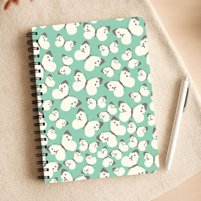 White Butterfly - Butterfly Patterns Notepad