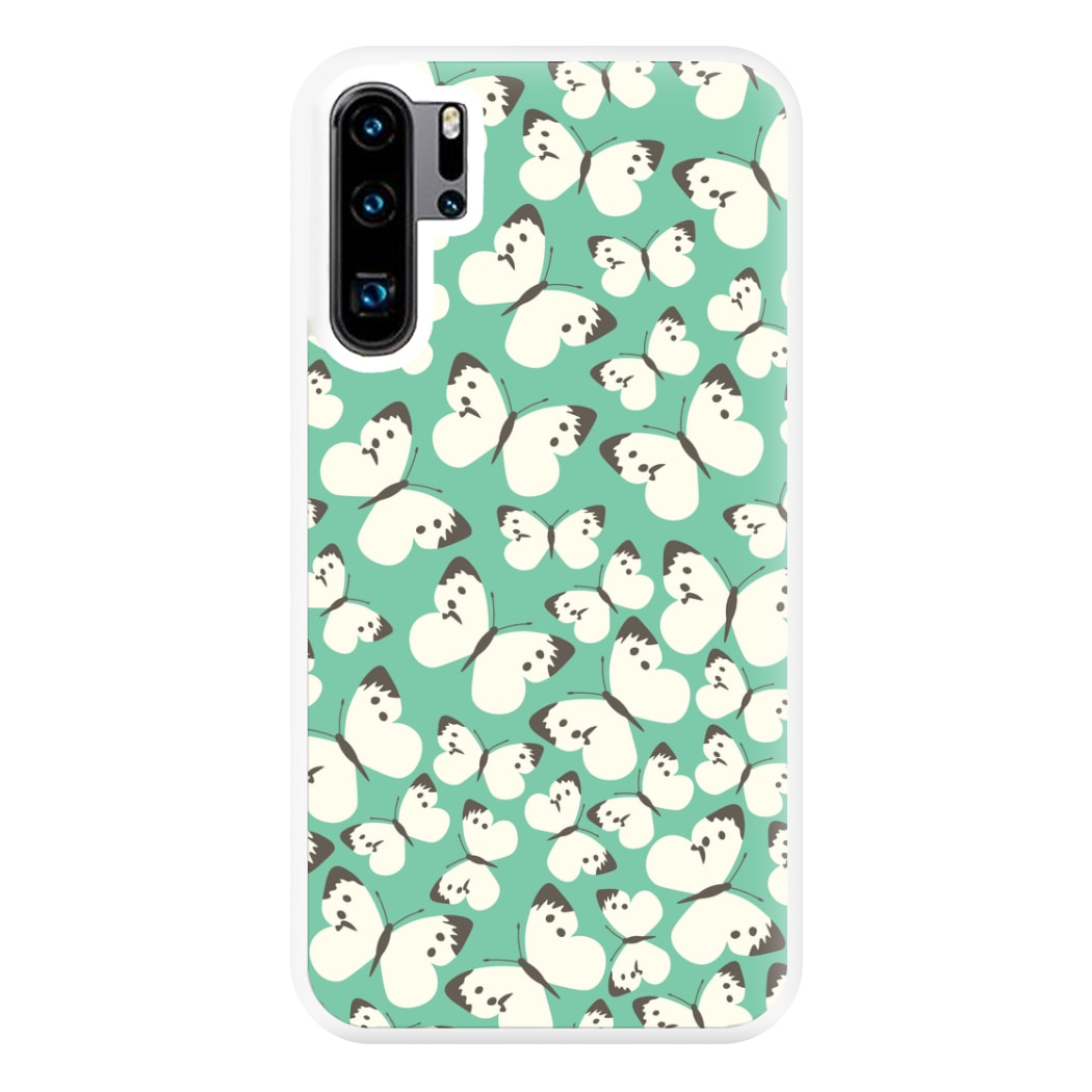 White Butterfly - Butterfly Patterns Phone Case for Huawei P30 Pro