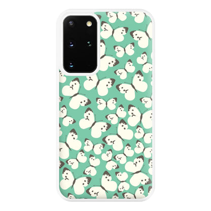 White Butterfly - Butterfly Patterns Phone Case for Galaxy S20 Plus