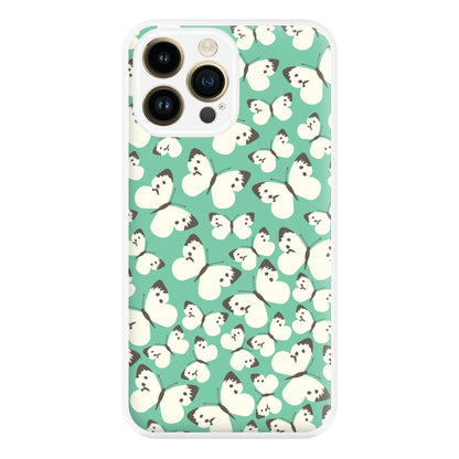 White Butterfly - Butterfly Patterns Phone Case for iPhone 14 Pro Max