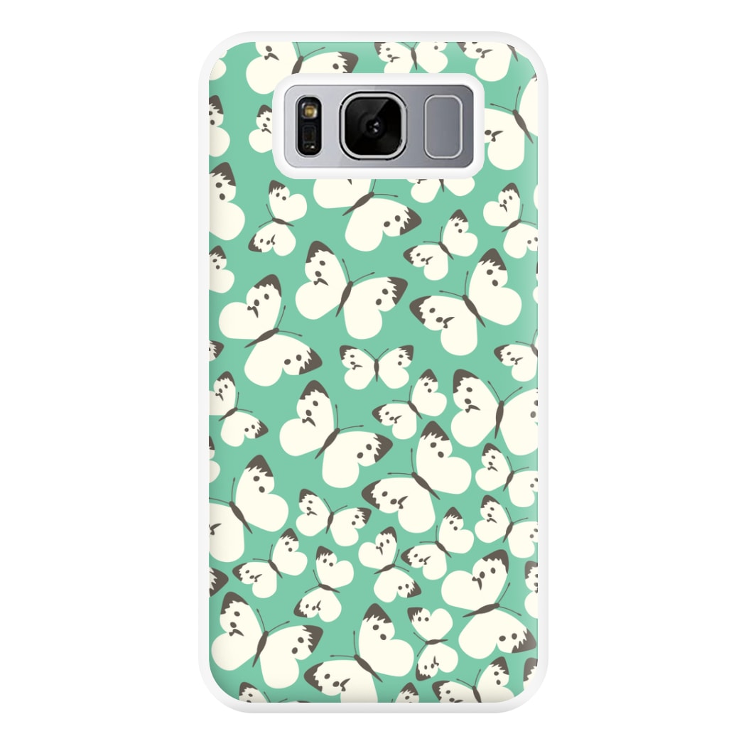 White Butterfly - Butterfly Patterns Phone Case for Galaxy S8 Plus