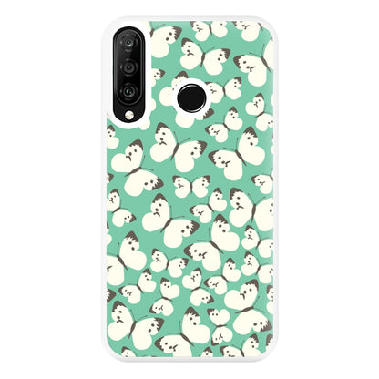 White Butterfly - Butterfly Patterns Phone Case for Huawei P30 Lite