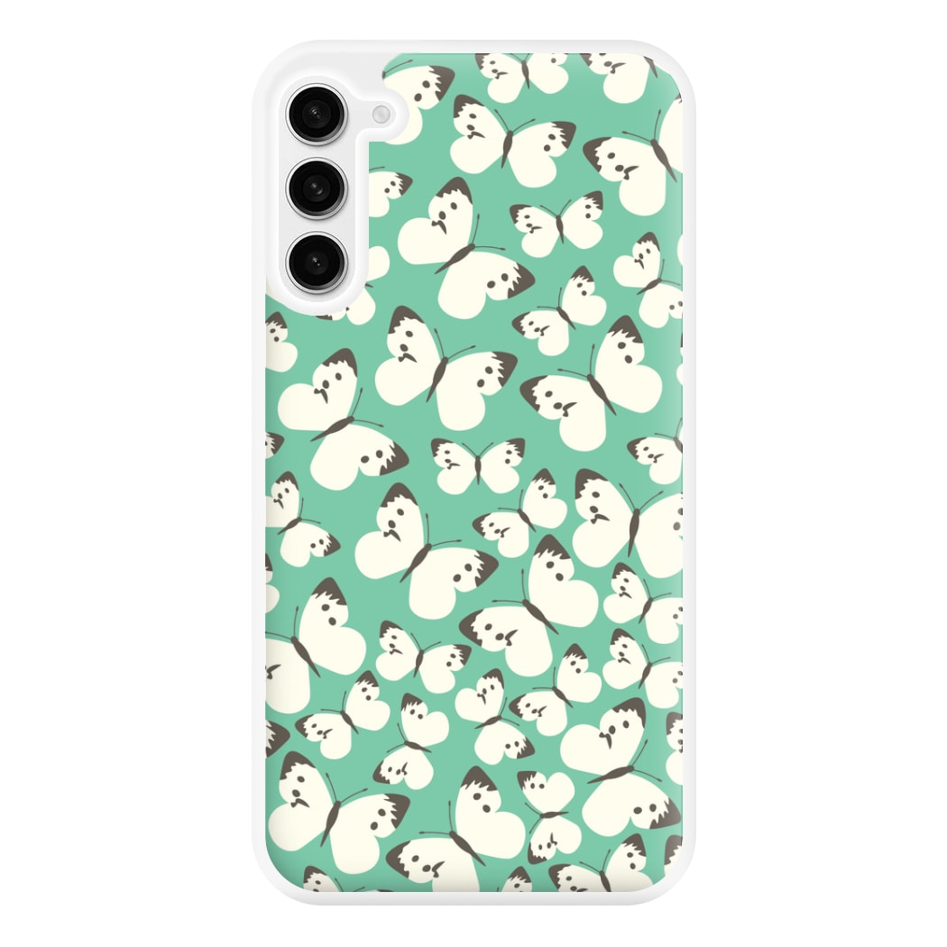 White Butterfly - Butterfly Patterns Phone Case for Galaxy S23FE