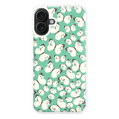 White Butterfly - Butterfly Patterns Phone Case for iPhone 16 Plus