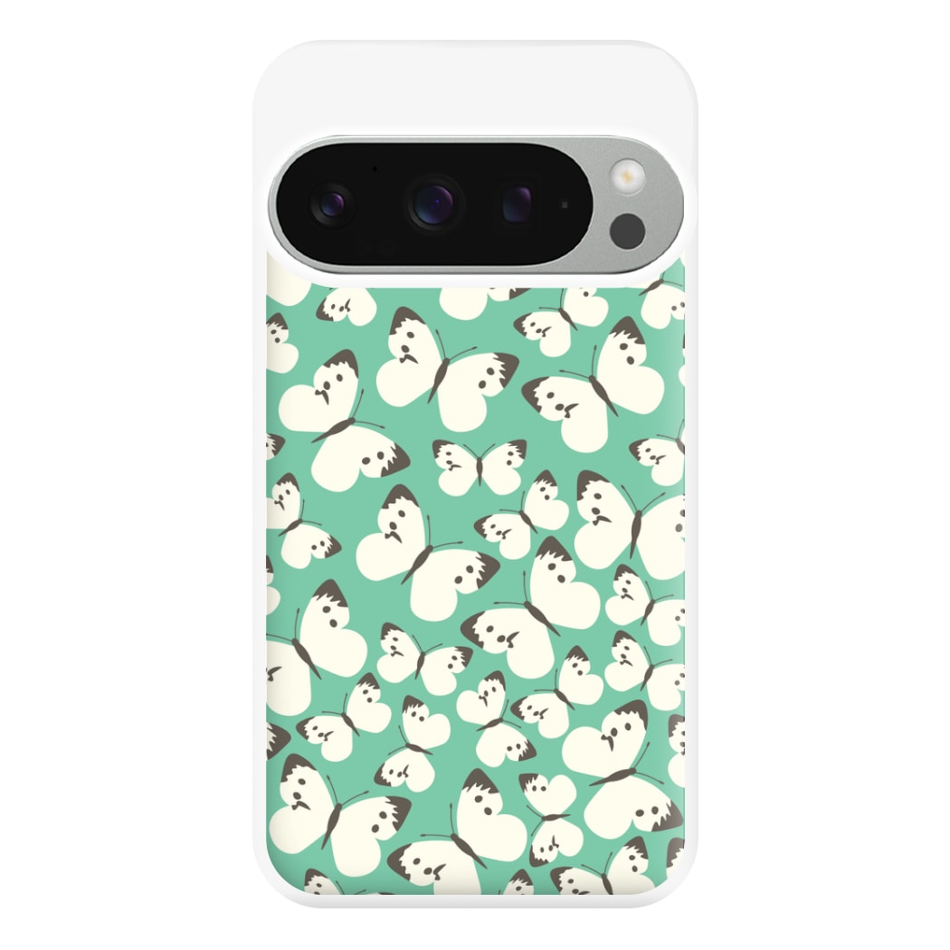 White Butterfly - Butterfly Patterns Phone Case for Google Pixel 9 Pro XL