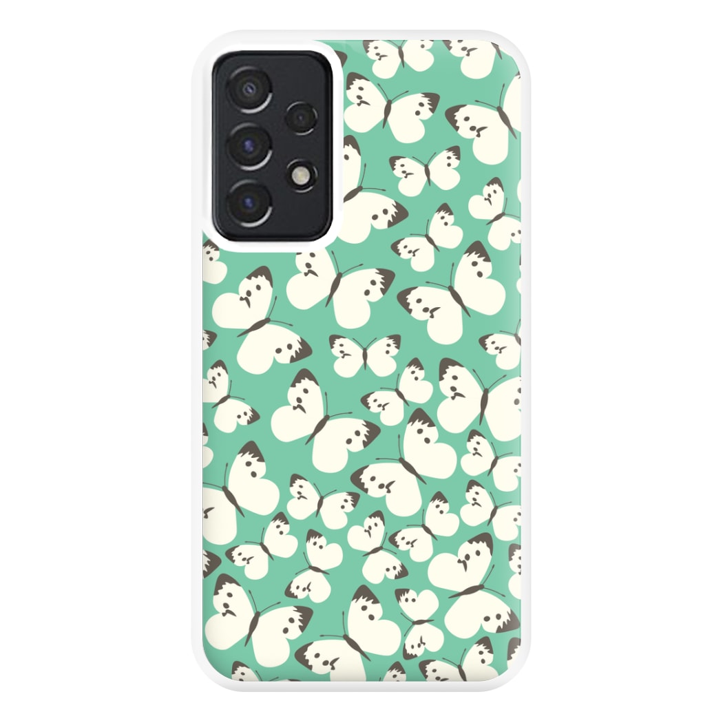 White Butterfly - Butterfly Patterns Phone Case for Galaxy A52 / A52s