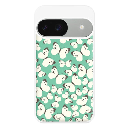 White Butterfly - Butterfly Patterns Phone Case for Google Pixel 9 / 9 Pro