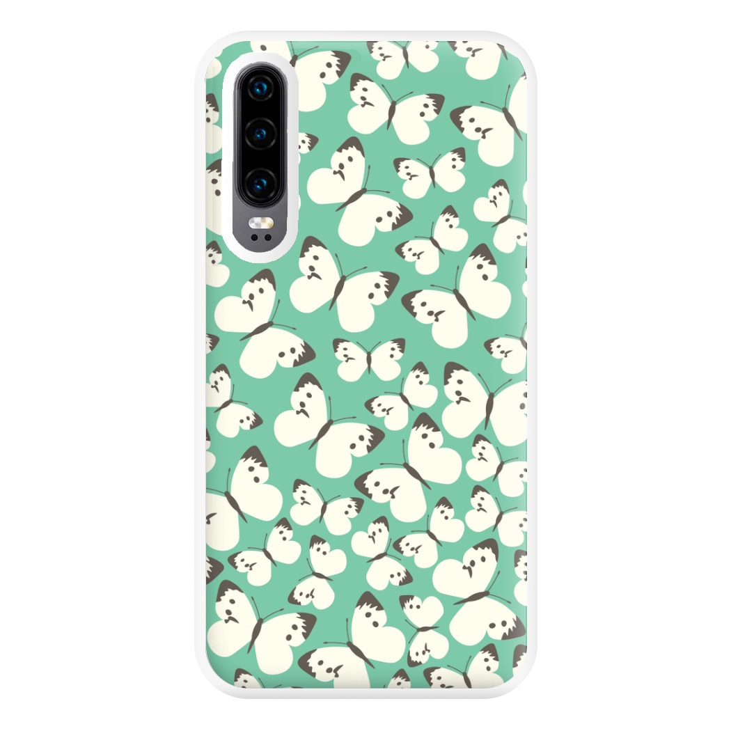 White Butterfly - Butterfly Patterns Phone Case for Huawei P30