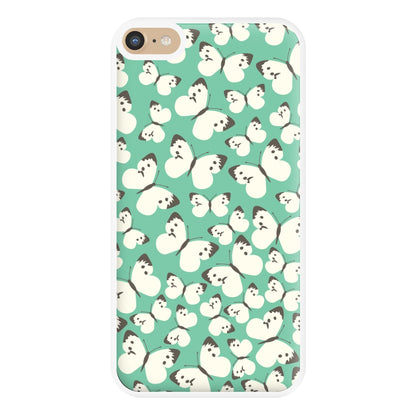 White Butterfly - Butterfly Patterns Phone Case for iPhone 6 Plus / 7 Plus / 8 Plus