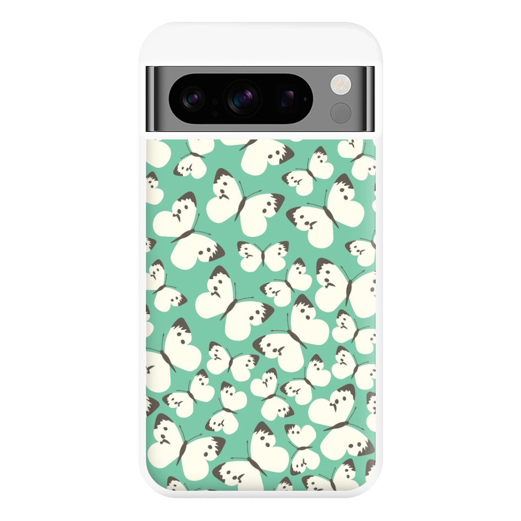 White Butterfly - Butterfly Patterns Phone Case for Google Pixel 8 Pro