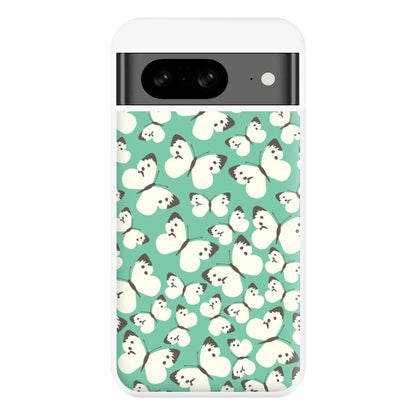 White Butterfly - Butterfly Patterns Phone Case for Google Pixel 8