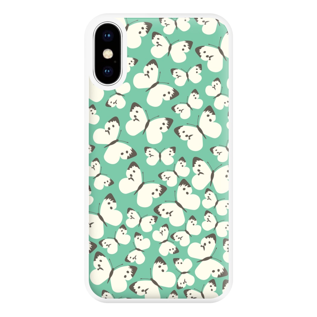 White Butterfly - Butterfly Patterns Phone Case for iPhone XS Max