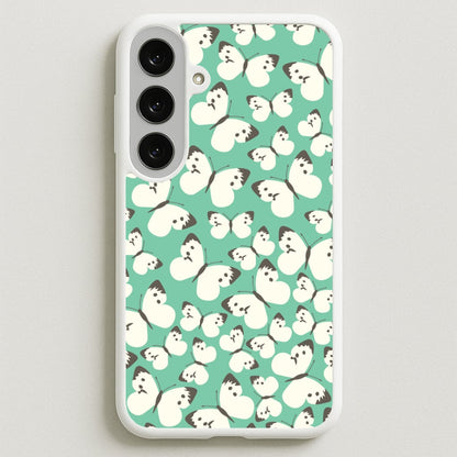 White Butterfly - Butterfly Patterns Phone Case for Galaxy S25FE