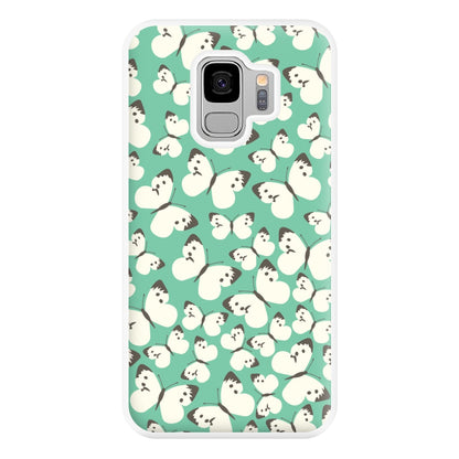 White Butterfly - Butterfly Patterns Phone Case for Galaxy S9 Plus