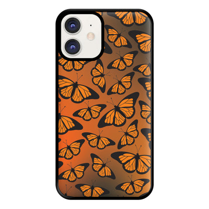 Orange Gradient Butterfly - Butterfly Patterns Phone Case for iPhone 11