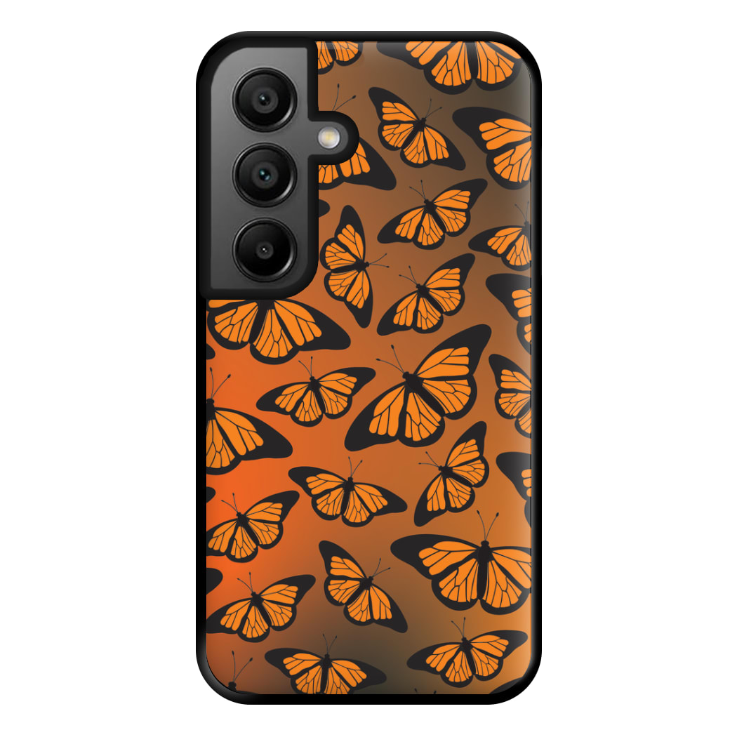 Orange Gradient Butterfly - Butterfly Patterns Phone Case for Google Pixel 8