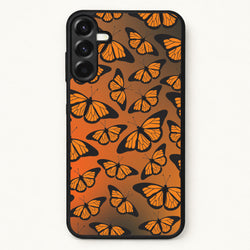 Orange Gradient Butterfly - Butterfly Patterns Phone Case for Galaxy A17