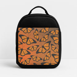 Orange Gradient Butterfly - Butterfly Patterns Insulated Lunchbox