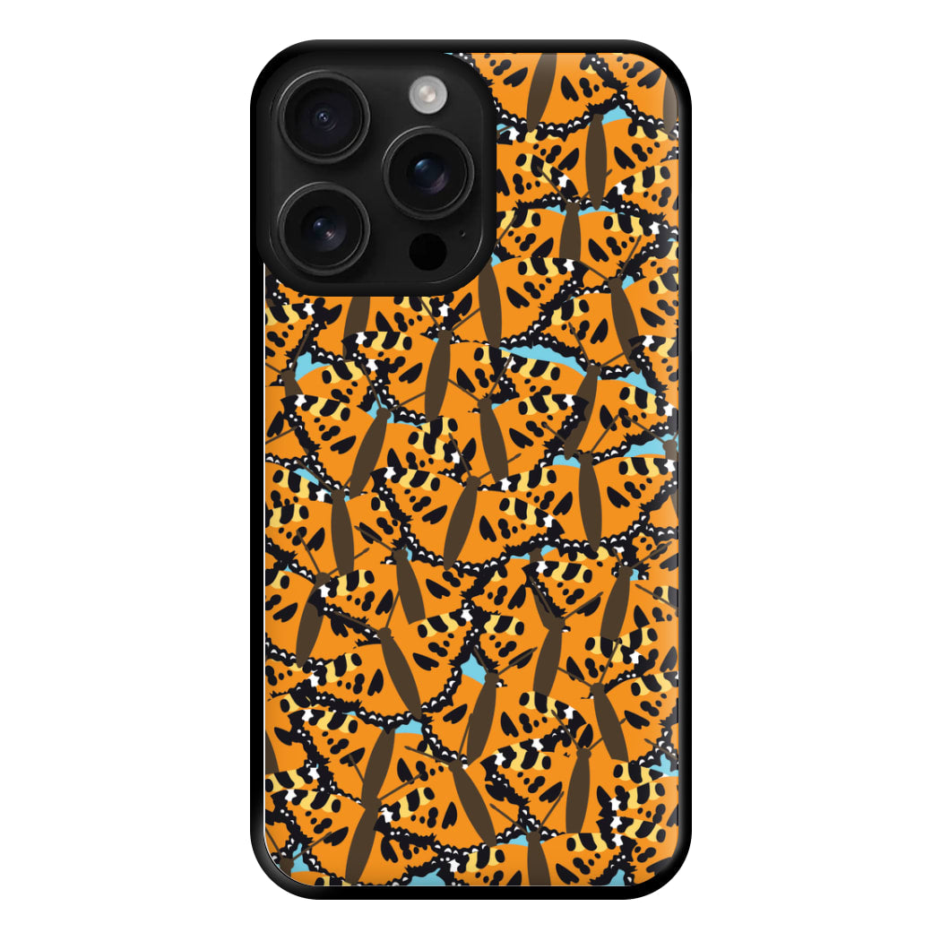 Orange Butterfly - Butterfly Patterns Phone Case for iPhone 16 Pro Max