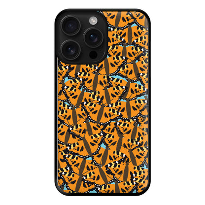 Orange Butterfly - Butterfly Patterns Phone Case for iPhone 16 Pro Max