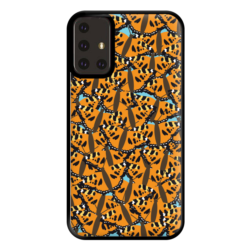 Orange Butterfly - Butterfly Patterns Phone Case for Galaxy A71