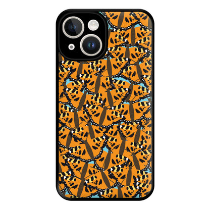 Orange Butterfly - Butterfly Patterns Phone Case for iPhone 14