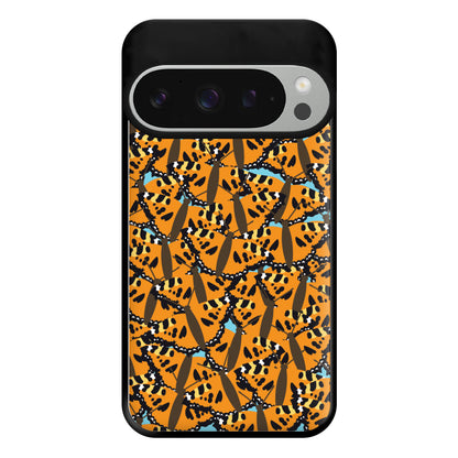 Orange Butterfly - Butterfly Patterns Phone Case for Google Pixel 9 Pro XL