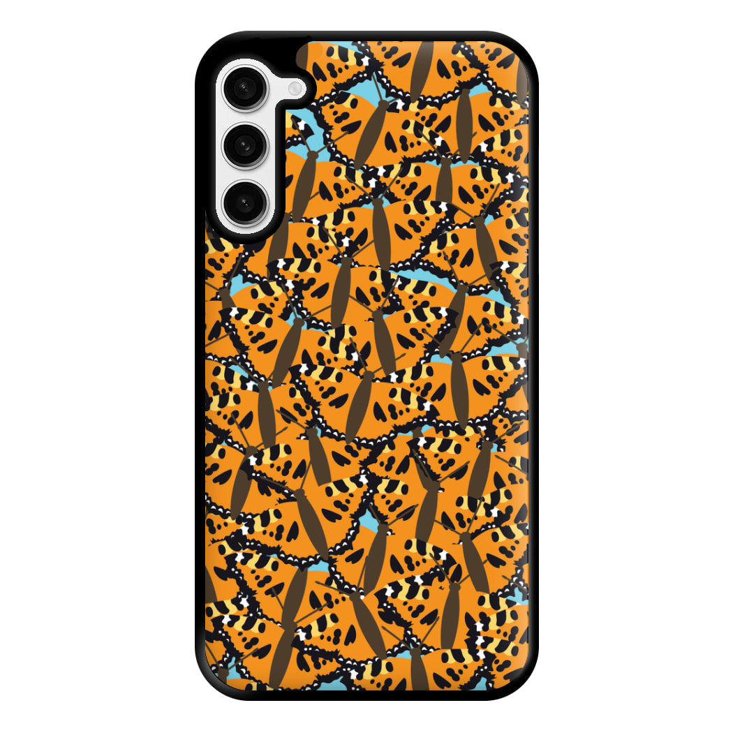 Orange Butterfly - Butterfly Patterns Phone Case for Galaxy S23 Plus