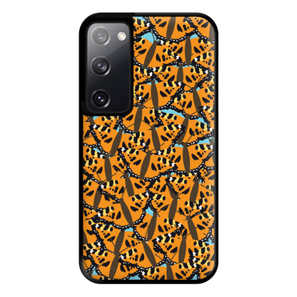 Orange Butterfly - Butterfly Patterns Phone Case for Galaxy S20