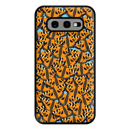 Orange Butterfly - Butterfly Patterns Phone Case for Galaxy S10e