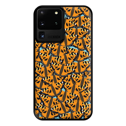 Orange Butterfly - Butterfly Patterns Phone Case for Galaxy S20 Ultra