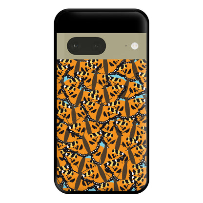 Orange Butterfly - Butterfly Patterns Phone Case for Google Pixel 7a