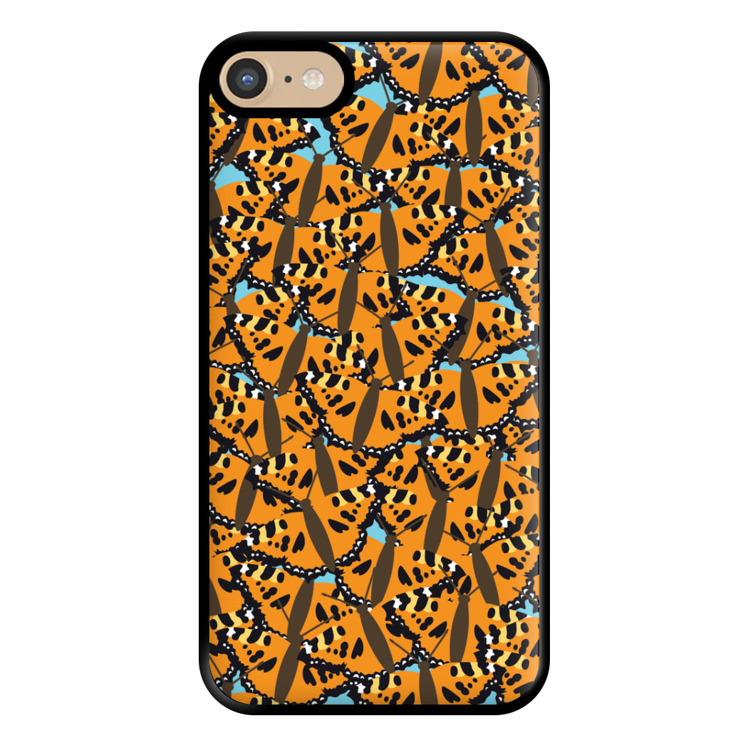 Orange Butterfly - Butterfly Patterns Phone Case for iPhone 6 / 7 / 8 / SE