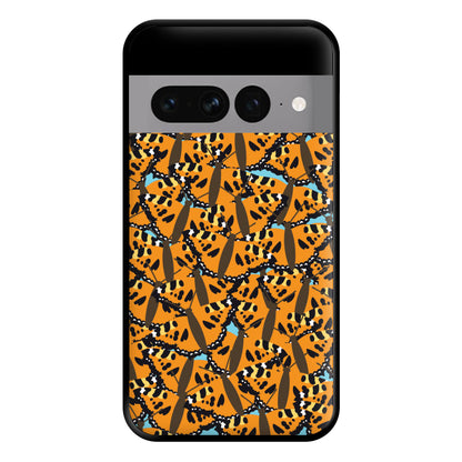 Orange Butterfly - Butterfly Patterns Phone Case for Google Pixel 7 Pro