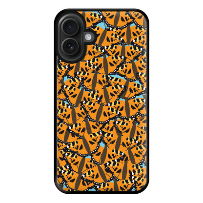 Orange Butterfly - Butterfly Patterns Phone Case for iPhone 16 Plus