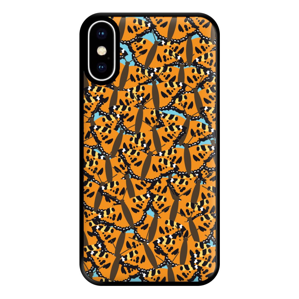 Orange Butterfly - Butterfly Patterns Phone Case for iPhone XS Max